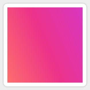 vivid gradient spheres minimalist orange pink Sticker